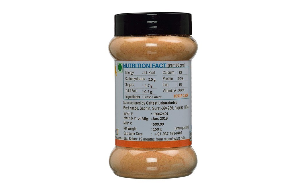 Nutravita Carrot Powder    Plastic Jar  150 grams